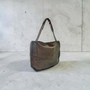 Michael Kors Large Braided Grommet Silver Metallic Leather Shoulder Bag